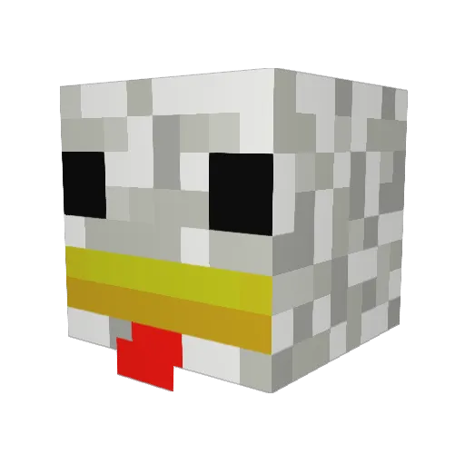 Malino073 Minecraft avatar head, 3D render