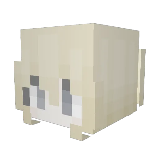 MalissPDormouse Minecraft avatar head, 3D render