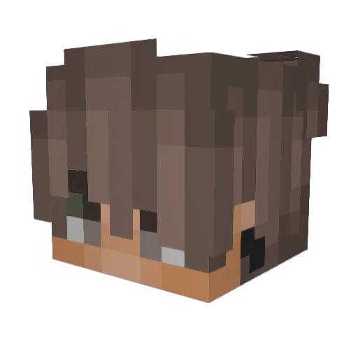 Malitahj Minecraft avatar head, 3D render