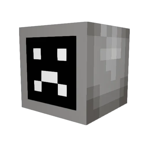 Malite Minecraft avatar head, 3D render