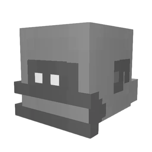 Maliuk002 Minecraft avatar head, 3D render