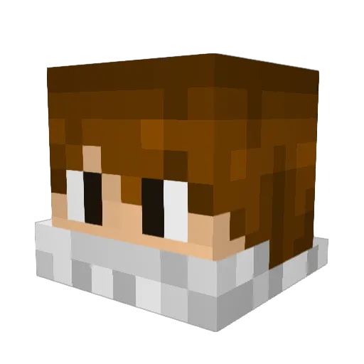 MalixHD Minecraft avatar head, 3D render
