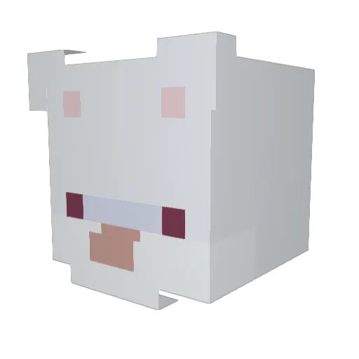Maljaeng_e Minecraft avatar head, 3D render