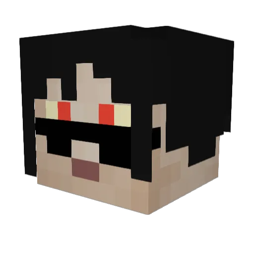 MalkavTheMad Minecraft avatar head, 3D render