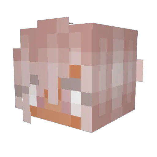 MalkiaHere Minecraft avatar head, 3D render