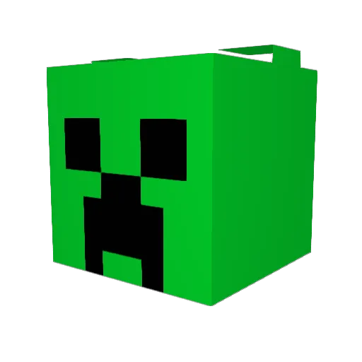 Malkshook Minecraft avatar head, 3D render