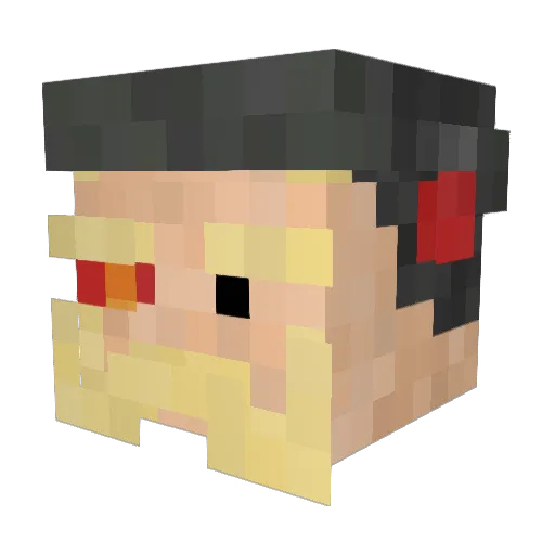 MallSanta69 Minecraft avatar head, 3D render