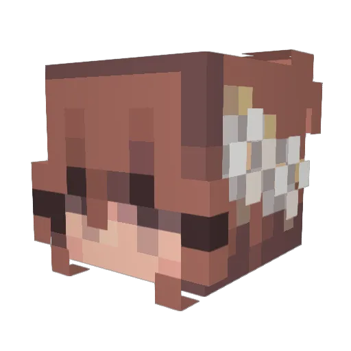 Mallaren Minecraft avatar head, 3D render