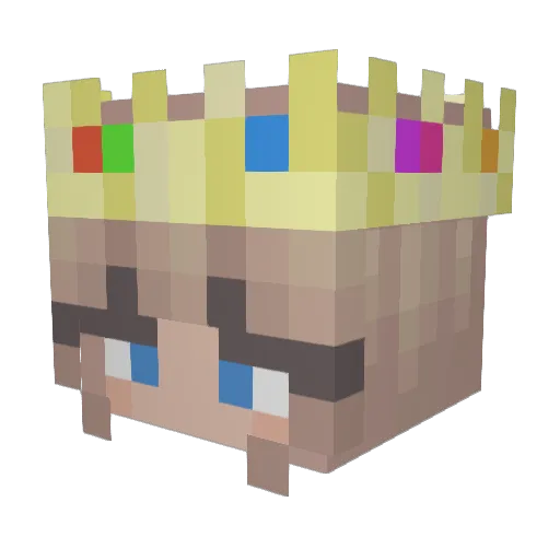 Malleymc Minecraft avatar head, 3D render