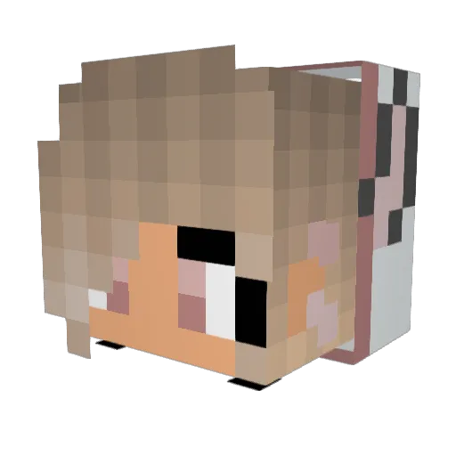 Mallia_2007 Minecraft avatar head, 3D render