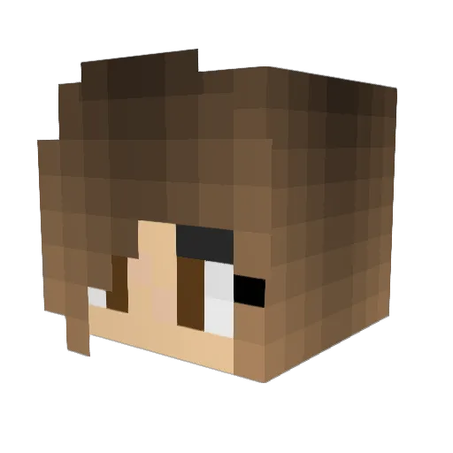 Mallika123 Minecraft avatar head, 3D render