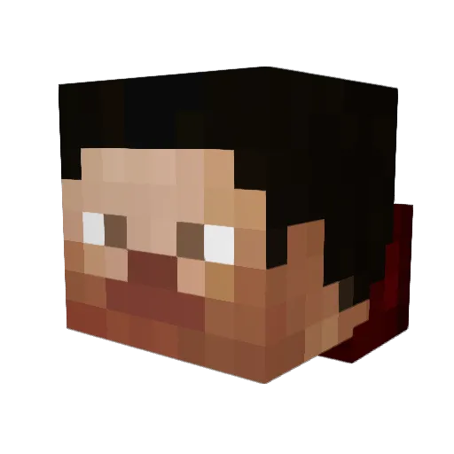Mallo11 Minecraft avatar head, 3D render