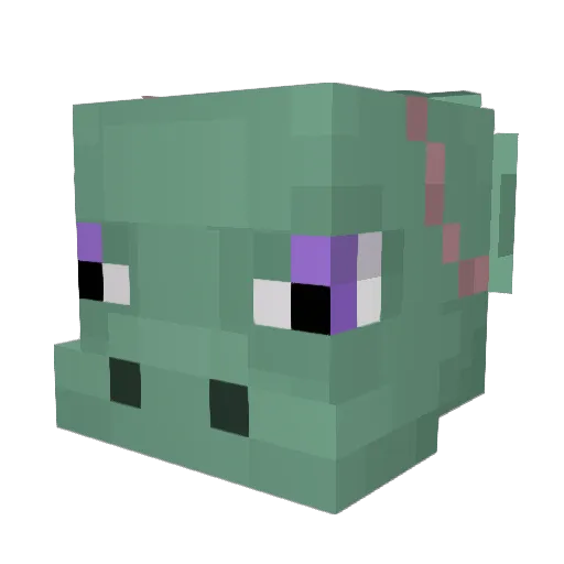 Mallomousey Minecraft avatar head, 3D render