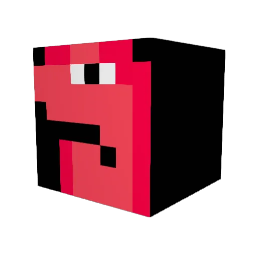 Mallonator1212 Minecraft avatar head, 3D render