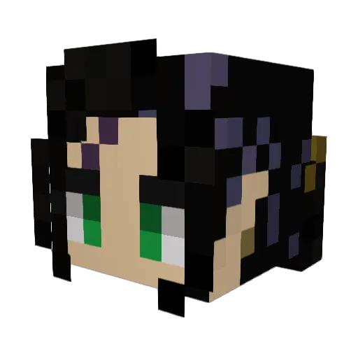 Mallornith Minecraft avatar head, 3D render