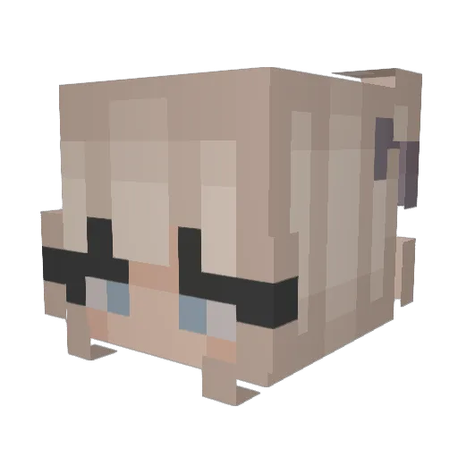 MallorySkye Minecraft avatar head, 3D render