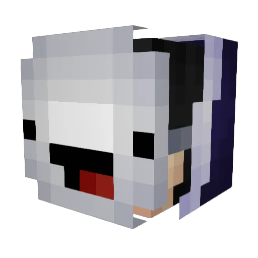 Mallorymb Minecraft avatar head, 3D render
