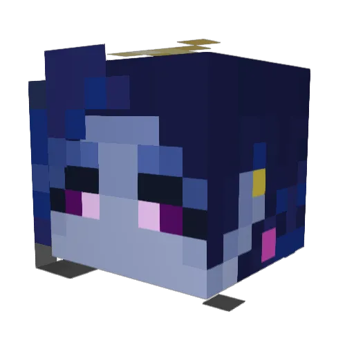 Mallow32 Minecraft avatar head, 3D render