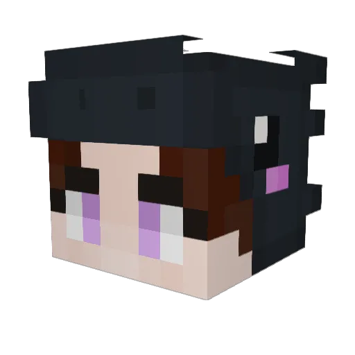 Mallow_OwO Minecraft avatar head, 3D render
