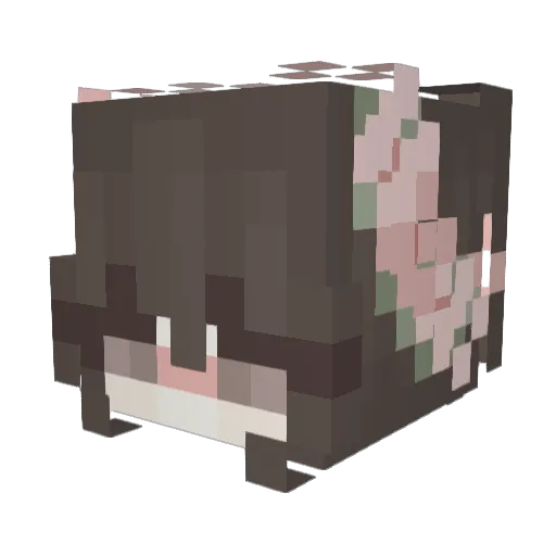 Mallow_x Minecraft avatar head, 3D render