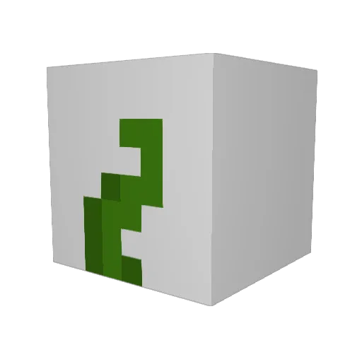 Malluso Minecraft avatar head, 3D render