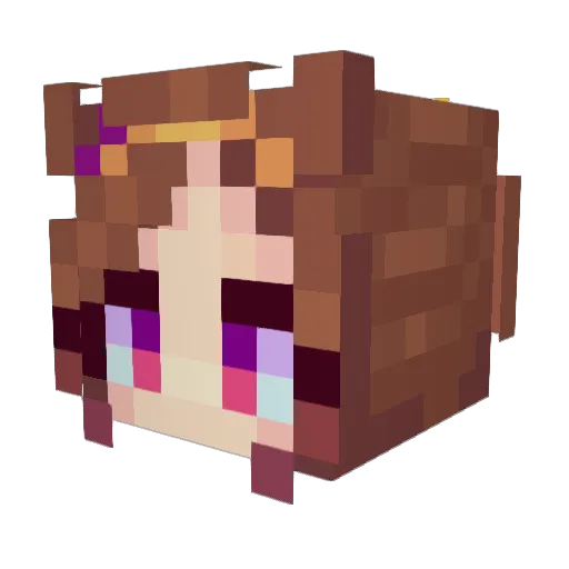 Malmatron Minecraft avatar head, 3D render