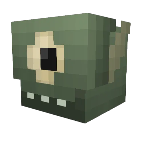 Malofex Minecraft avatar head, 3D render