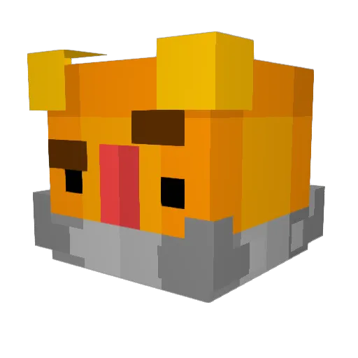 Malogia Minecraft avatar head, 3D render