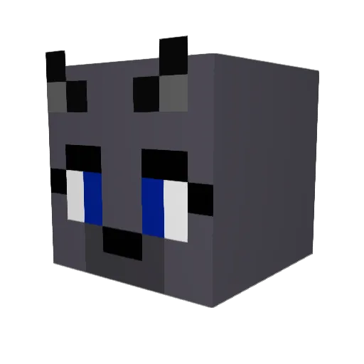 Malomart Minecraft avatar head, 3D render
