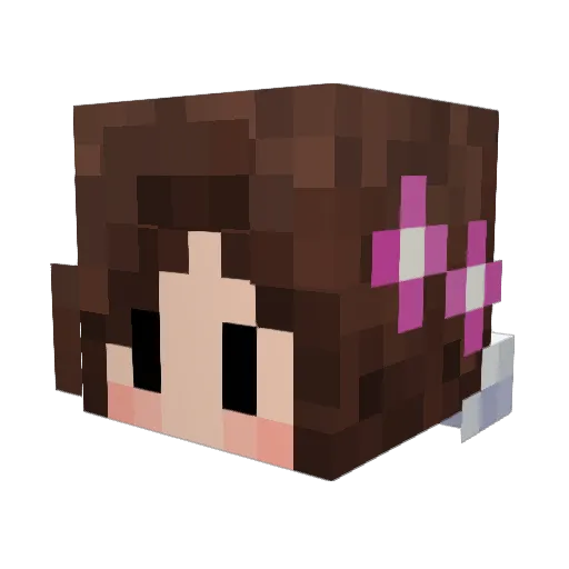 Malomnix Minecraft avatar head, 3D render