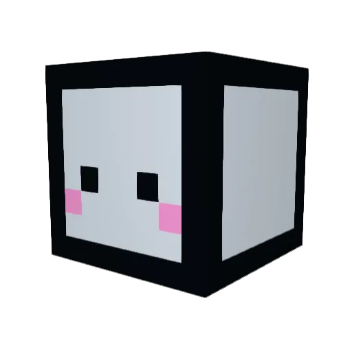 MaloneAbe Minecraft avatar head, 3D render
