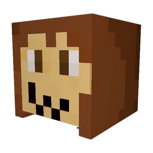 MaloriX3 Minecraft avatar head, 3D render