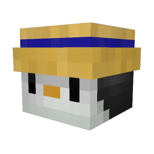 MaloryMagLiina Minecraft avatar head, 3D render