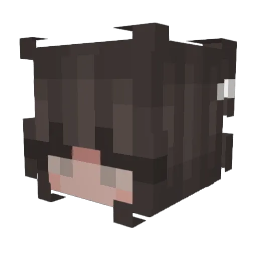 MalouX_15 Minecraft avatar head, 3D render