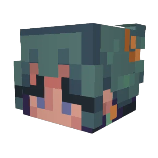 Maloy17011 Minecraft avatar head, 3D render