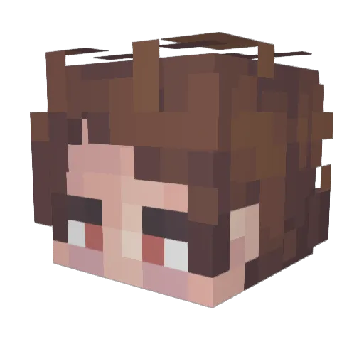 Maloya974 Minecraft avatar head, 3D render
