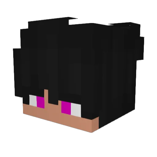 MalphaZ Minecraft avatar head, 3D render