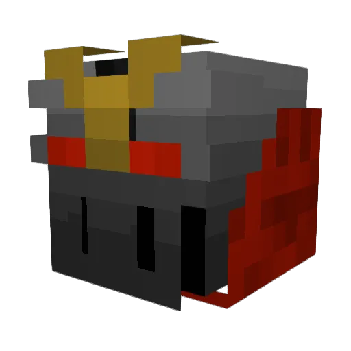 Malphenic Minecraft avatar head, 3D render