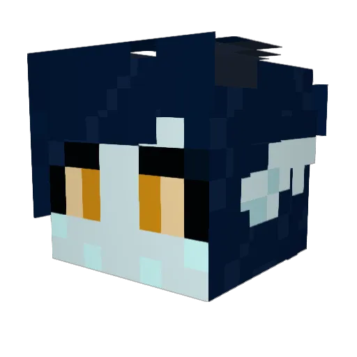 Malphus_Ch Minecraft avatar head, 3D render