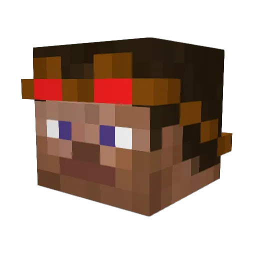 Malric123456 Minecraft avatar head, 3D render