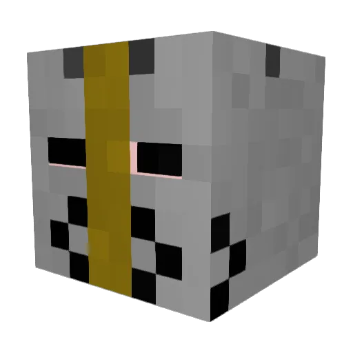Malrok Minecraft avatar head, 3D render