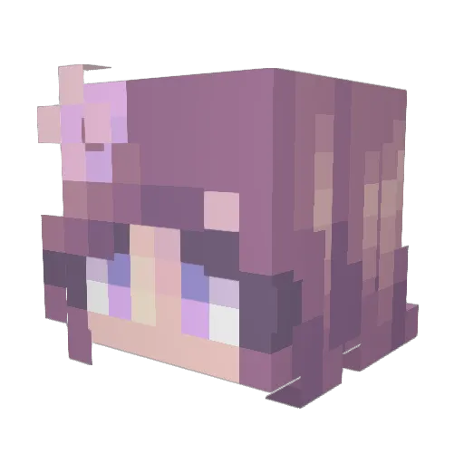 MaltLicker Minecraft avatar head, 3D render