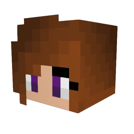 Maltag Minecraft avatar head, 3D render