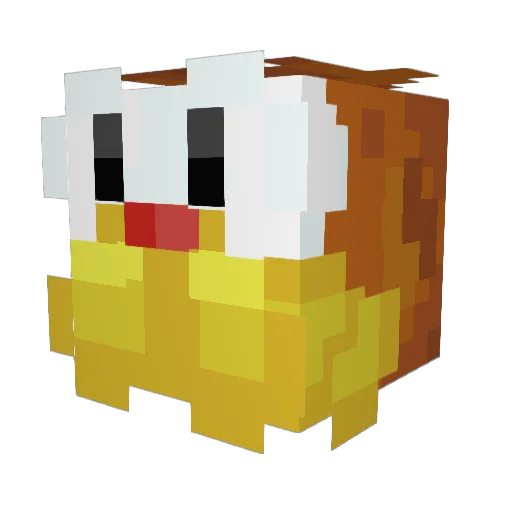 Malte1887 Minecraft avatar head, 3D render