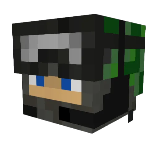 MalteD09 Minecraft avatar head, 3D render