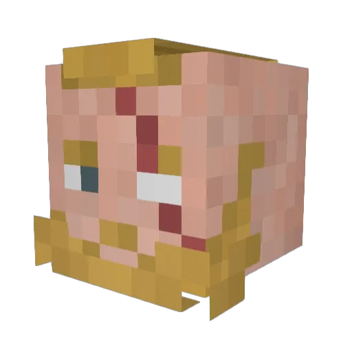 MalteDerEchte04 Minecraft avatar head, 3D render