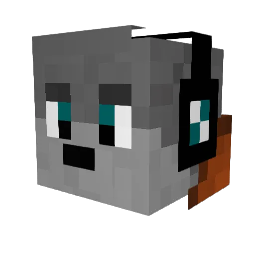 MalteLB Minecraft avatar head, 3D render