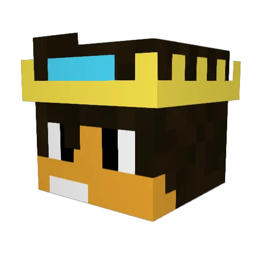 Malte_MC Minecraft avatar head, 3D render