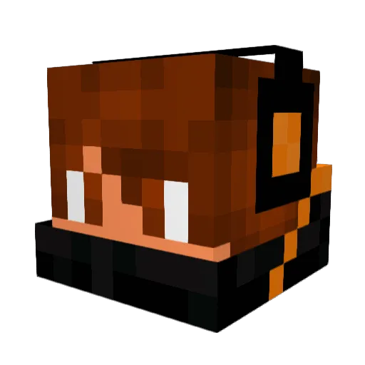 Maltemaniac8 Minecraft avatar head, 3D render