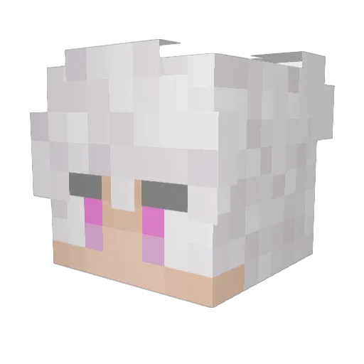 Maltempo Minecraft avatar head, 3D render